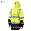 Haltbarkeit 3M reflektierende Sicherheit Pocket Raincoat Anzug mit Mic Tabs und Reißverschluss vorne Schließung